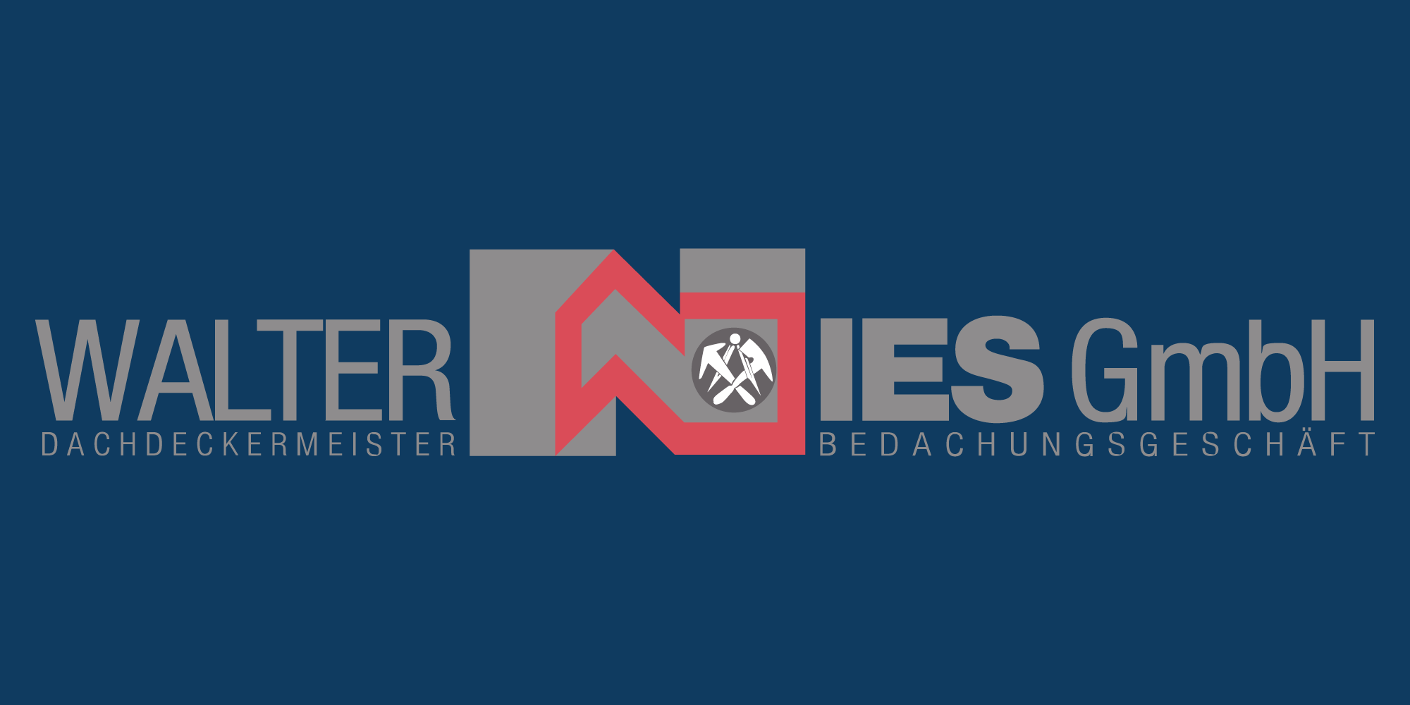 Logo der Walter Nies GmbH Wiesbaden, Fachbetrieb für Dachsanierung, Dachreparaturen und professionelle Dacharbeiten.