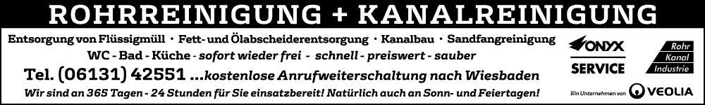 Logo Onyx Kanalreinigung Wiesbaden – Professionelle Rohr- und Abflussreinigung vor Ort.